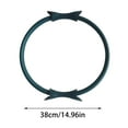 thumbnail image 2 of Flexible Ring Fitness 14" Yoga Rings With Padded Handles For Toning Arms Thighs/Legs & Core，Home Exercise Sports, 2 of 8