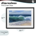 thumbnail image 4 of Stupell Industries Tropical Content Beach Waves Shore Black Framed Print Under Glass, 20 x 14, by Dimitri Sirenko, 4 of 8