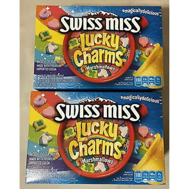 Swiss Miss Hot Cocoa Mix With Lucky Charms Marshmallows (2 Boxes ...