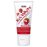 (3 pack) (3 pack) Now Xyliwhite Fluoride-Free Kids Toothpaste, Strawberry Splash, 3 Oz