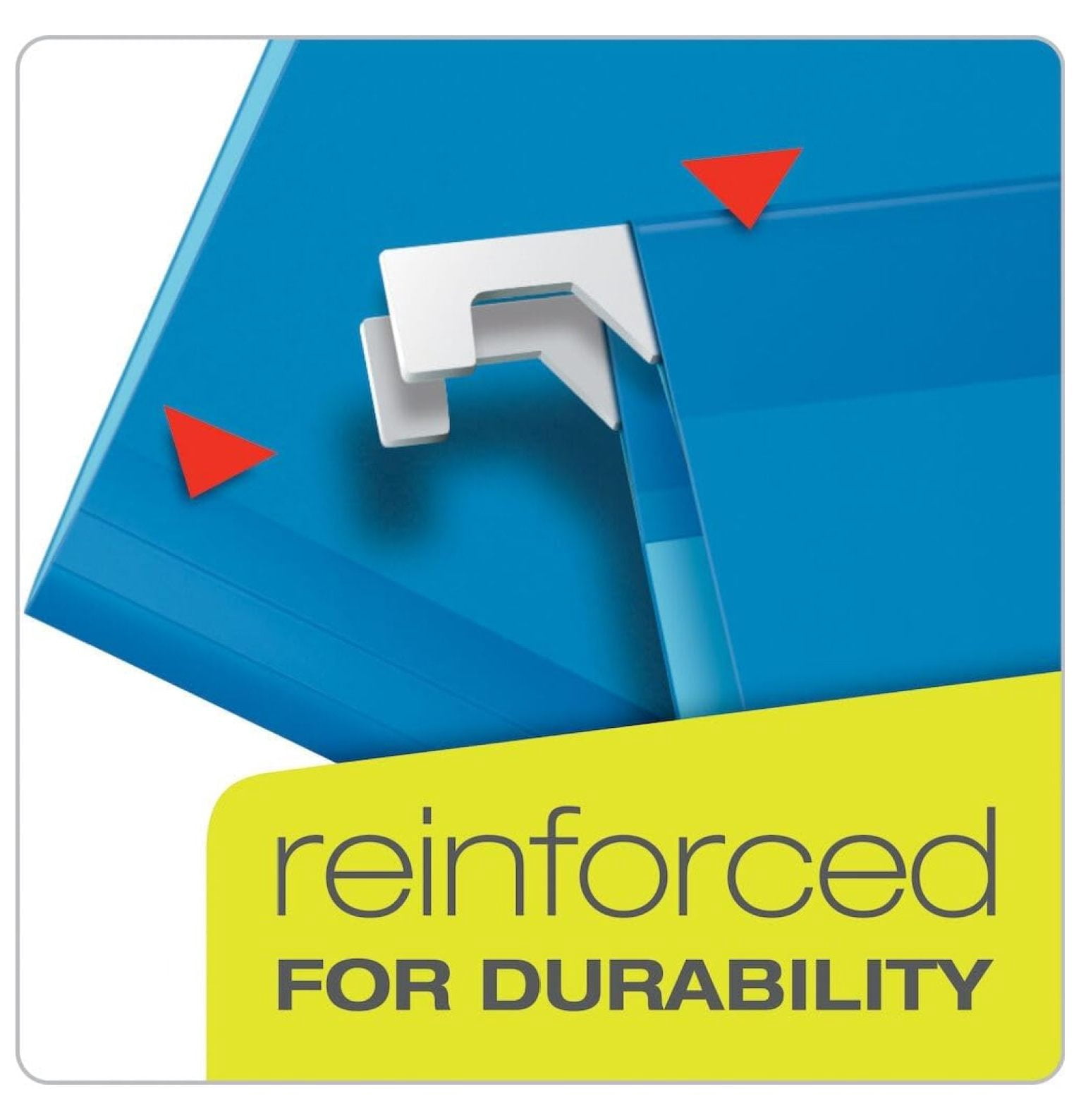 Ready-Tab Extra Capacity Reinforced Hanging File Folders, Letter Size, Assorted Colors, 5 Tab, 20/BX (42700)