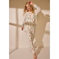thumbnail image 5 of Avenue Women's Plus Size Three-Quarter Sleeve Pajama Set, 5 of 5
