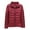 Wine, variant on Petite Women's Down Jackets & Parkas on Sales, Women's Casual Solid Color Light Down Jacket White Duck Down Collar Down Jacket Pink,White,Wine