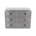 thumbnail image 6 of HomeRoots 42" Silver Aluminum Three Drawer Dresser, 6 of 8