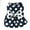 Navy, variant on Pet Clothes Dog Harness Dress Retro Bow Dresses for Small Dogs and Cats with Polka Dot Design Soft Lightweight Puppy Pleated Skirt with D Ring