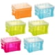 thumbnail image 5 of Caja de almacenamiento de plástico pequeña con tapa, 6 unidades, 5 of 5