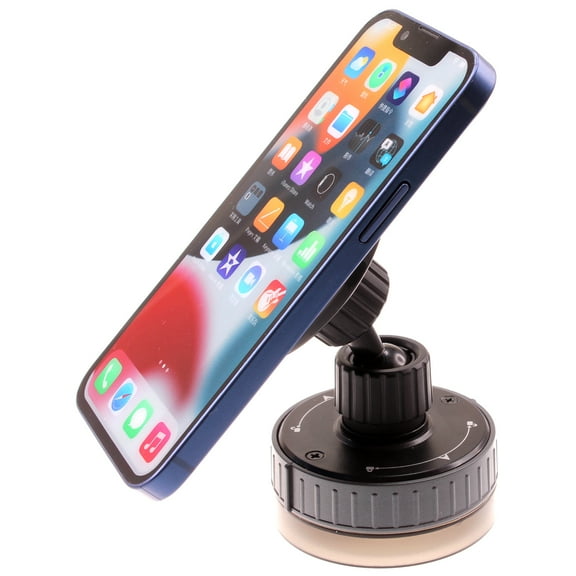 Magnetic Car Mount Phone Holder for Samsung Galaxy S23/FE/Plus/Ultra/S24/FE/Plus/Ultra - For Dash Windshield Vacuum MagSafe Compatible Swivel Strong Grip