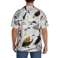 thumbnail image 3 of Wukai Animal Bird Men's Casual Short-Sleeve Button Down Shirt,Cuban Shirts for Men,Mens Short Sleeve Dress Shirts-4X-Large, 3 of 5