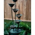 thumbnail image 3 of METAL LILY FLOWER POURING INTO BUCKET FOUNTAIN WITH 5 WW LED, 3 of 4