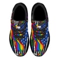 thumbnail image 2 of LGBT Pride Eagle We The People Means Everyone Shoes Sneakers Black Size 4, 2 of 7