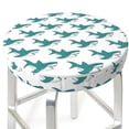 thumbnail image 3 of Fotbe Cartoon Shark Stool Covers Round,Waterproof Round Bar Stool Covers Bar Chair Covers Washable Stool Cushion Slipcover for 12-14 Inch Chair-14 inch, 3 of 7