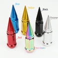 thumbnail image 3 of 32 Gold Universal 2pc Extended Spike Lug Nut M1/2-20 Conical Seat Hex 3/4, 3 of 3