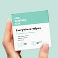 thumbnail image 2 of Her Fantasy Box | Everywhere Wipes – 100% Organic Cotton, Gentle & Refreshing, pH-Balanced, Fragrance-Free, Plant-Powered for Body, Face & Intimate Areas, Ideal for Sensitive Skin, 12 Pack, 180 Wipes, 2 of 6