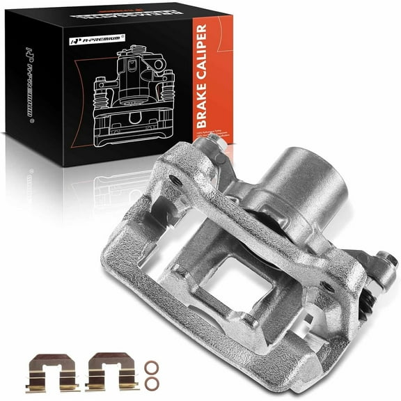 A-Premium Disc Brake Caliper Assembly with Bracket Compatible with Hyundai Sonata Kia Optima 2011-2015 Rear Passenger Side