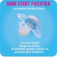thumbnail image 2 of MAM Start Newborn Pacifiers (2 pack, 1 Sterilizing Pacifier Case), Newborn Baby Boy Pacifiers, Best Pacifier for Breastfed Babies, Self Sterilizing Baby Pacifier Case, 2 of 7