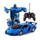 thumbnail image 1 of Robot de coche de transformación de Control remoto para niños, un botón, rotación de 360 grados, deformación a la deriva, vehículo RC azul, 1 of 5