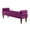 Purple, variant on Xukmct Rectangle Bed Bench with Wood Legs, Upholstered Velvet Entryway Bench for Living Room, Bedroom, Office, Black