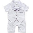 thumbnail image 1 of Zevany Costume de Bénédiction pour Bébé Garçon Blanc 6-9M, 1 of 2