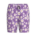 thumbnail image 4 of Wukai Daisies Flowers Men’s Short Pajama Pants With Pockets Soft Sleep Pj Shorts for Men-Medium, 4 of 6