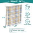 thumbnail image 5 of 3 Ring Binder 1.5 inch Round Rings with Interior Pockets Binders Organizer Office School 1Pack Yellow and Blue Tartan, 5 of 10
