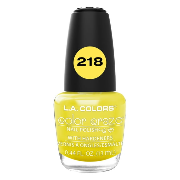 L.A. COLORS Color Craze Nail Polish, Sunshine, 0.44 fl oz