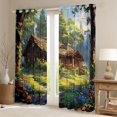 thumbnail image 2 of Manfei Vintage Rustic Cottage Black Out Curtains for Female Men,Nature Scenery Curtains Pack of 2 (42x63 Each),Colorful Floral Flowers Bedroom Curtains,Microfiber Bedroom Decor, 2 of 6