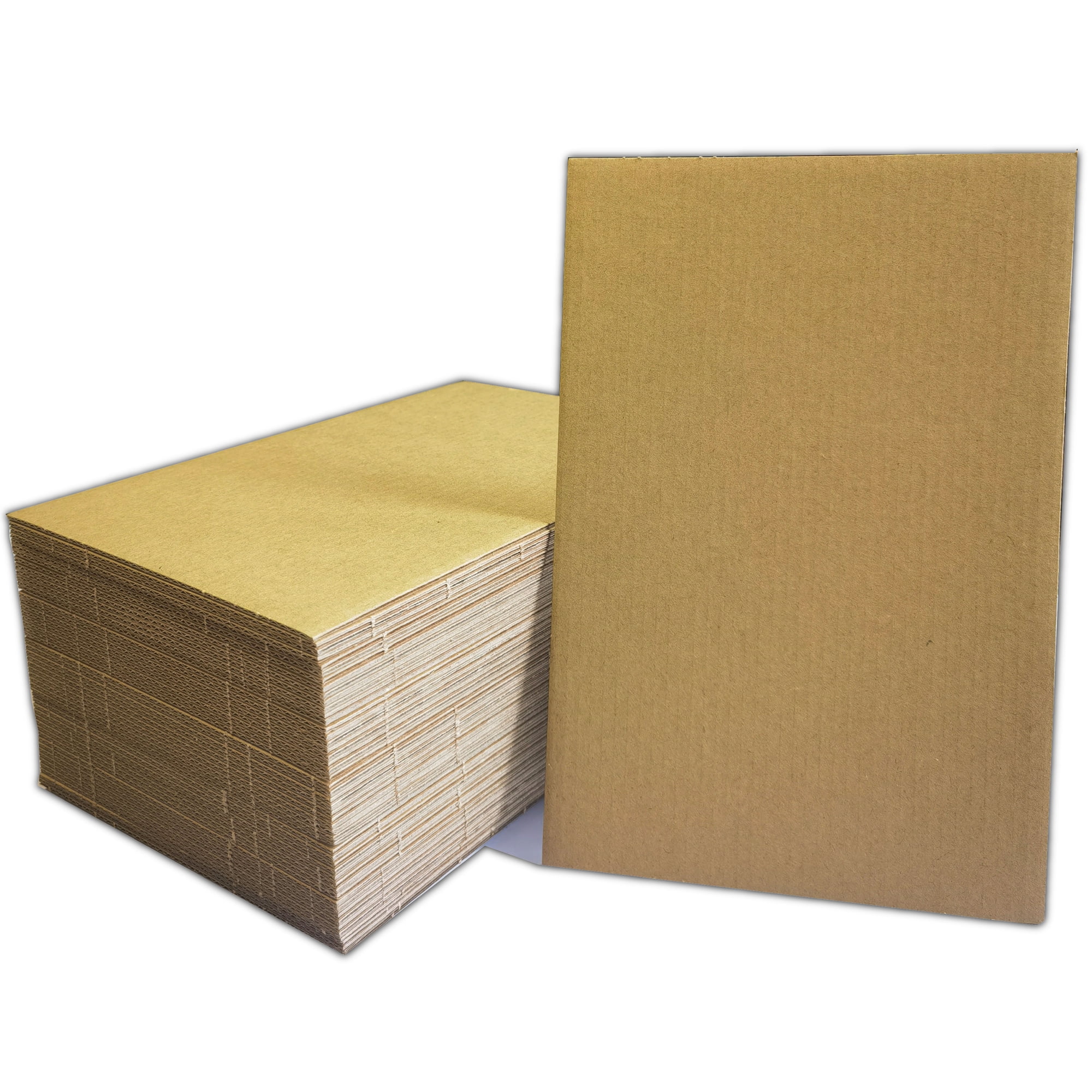 50 Packs 9x12 Inch Corrugated Cardboard Sheets Premium Brown Kraft Corrugated Pads Cardboard Inserts Bulk Flat for T-Shirts Shipping Mailing DIY Décor and Crafts