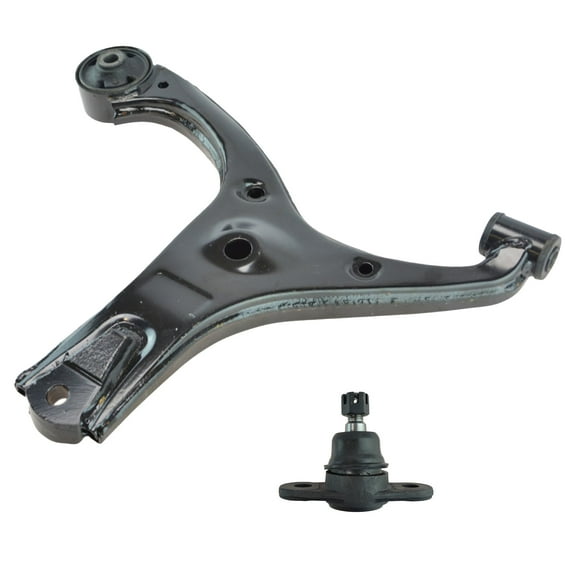 TRQ Front Right Lower Control Arm w Ball Joint Set Fits Hyundai Accent Kia Rio PSA52573