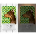 thumbnail image 2 of Caroline's Treasures SS4399CNL Doberman St. Patrick's Day Shamrock Portrait Ceramic Night Light, 6x4x3", multicolor, 2 of 2