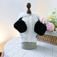 thumbnail image 6 of Dog Panda Costume Winter Warm Panda Hoodie Coat Cosplay Apparel for Festival Party Events, 6 of 8
