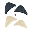 thumbnail image 3 of 2 pares de inserciones de relleno de dedos ajustables, inserciones de espuma para los dedos de los pies, almohadillas para los pies, inserciones de relleno para zapatos, Color negro y piel, 3 of 8