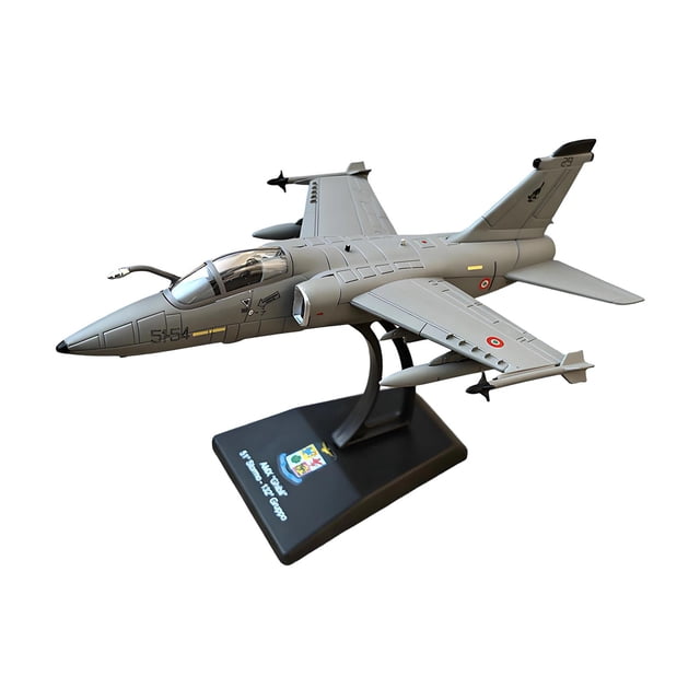 Maqueta de avión realista a escala 1:100 con soporte de exhibición, avión de juguete de metal fundido a presión para cafetería, oficina y hogar.