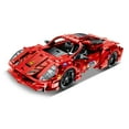thumbnail image 1 of Super Sports Car (Red) Building Block Kit | 437 Pieces | Pull Back Action | Educational STEM Toy for Ages 6+, 1 of 5