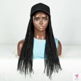 thumbnail image 4 of Synthetic Twist Braid Extensions with Baseball Cap. Machine Made Braided Hair Extensions, Passion Twists, 4 of 8