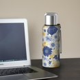 thumbnail image 5 of 20 Oz Pioneer Flower Coffee Tumbler Double Wall Insulated Stainless Steel Water Bottle | Metal Reusable Thermoses Flask with Cup Cap | Leak & Sweat Proof with Anti-Dust Lid, 5 of 7