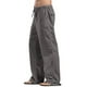 thumbnail image 4 of Lucakuins Pantalones con Cordón para Mujer, Cintura Elástica de Verano Pantalones Sueltos de Color Sólido con Bolsillos Lucakuins moda, 4 of 9
