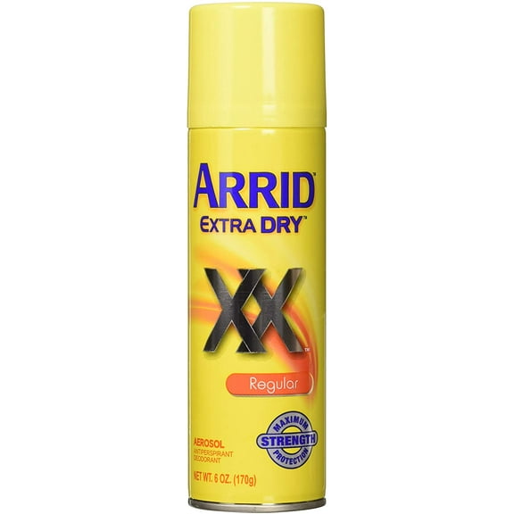 Arrid Extra Dry Regular Aerosol Antiperspirant Deodorant, 6 oz, 3 Pack