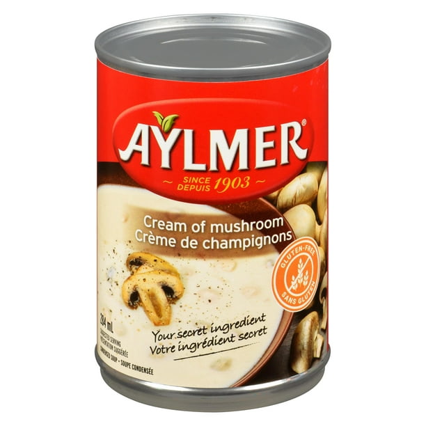 Soupe condensée Aylmer à la crème de champignons 284 ml