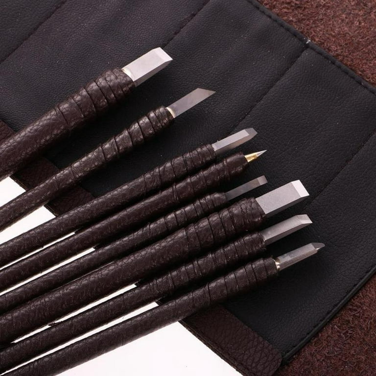 10pcs Tungsten Stone Carving Chisel Tool Set Stone Carving Tools, Other
