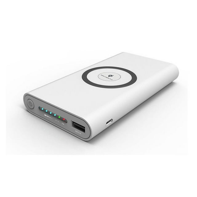 DIY 10000mAh Power Bank 2 in 1 Wireless Charger Case Portable No Battery