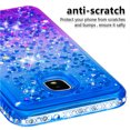 thumbnail image 4 of SOATUTO For Samsung Galaxy J3 2018 Case Samsung J3 V Core Case Sparkle Glitter Flowing Liquid Quicksand with Shiny Bling Diamond Women Girls Case Samsung Galaxy J3 Star / J3 Prime 2 - Blue+Purple, 4 of 7