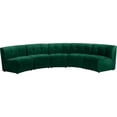 thumbnail image 1 of Meridian Furniture Sectionnel Modulaire 5 Pcs en Velours Vert Limitless, 1 of 9