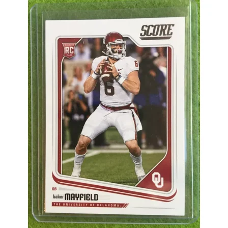 BAKER MAYFIELD ROOKIE CARD BROWNS JERSEY #6 2018 Panini Score Football