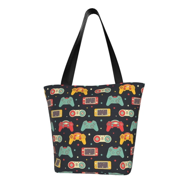 Easygdp Retro Video Game Bolso de Hombro para Mujer, Bolso Bandolera y Cartera de Mano Elegante para Uso Diario