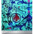 thumbnail image 3 of oneOone Cotton Flex Fabric Dot|Swirl & Floral Panel Print Sewing Fabric BTY 40 Inch Wide, 3 of 3