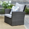 thumbnail image 3 of Superjoe Outdoor Patio Furniture Set 4 Seat Conversation Set Wicker Sectional Sofa Couch Rattan Chair Table for Outdoor Patio Garden, Gray Rattan Gray Cushion, 3 of 7
