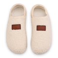 thumbnail image 6 of Dakaela Slipper for Women Men Fuzzy House Sock Shoes Lightweight Slip on Casual Walking Flats White 9, 6 of 7