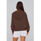 thumbnail image 2 of Sudadera con Capucha PRETTYGARDEN con Cierre Marrón Café Talla S, 2 of 8