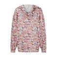 thumbnail image 6 of Hoodies For Women Oversized Winter Cute Sweatshirts Pullover Trendy Fall Clothes, Christmas Print Lightweight Design without Pockets for Comfortable Fall Winter Wear,Purple Pink,S, 6 of 6