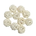 thumbnail image 2 of 10 Pcs Ornements Colorés Frais Mariage Fête Osier Rotin Blanc, 2 of 8